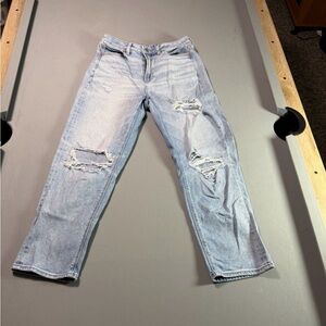 American Eagle Outfitters Distressed Light Blue Jeans
